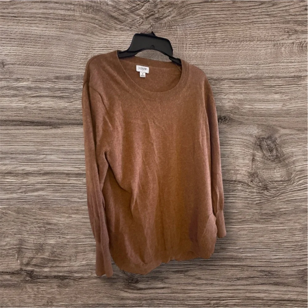 J. Crew Women's Tan Crew Neck Sweater